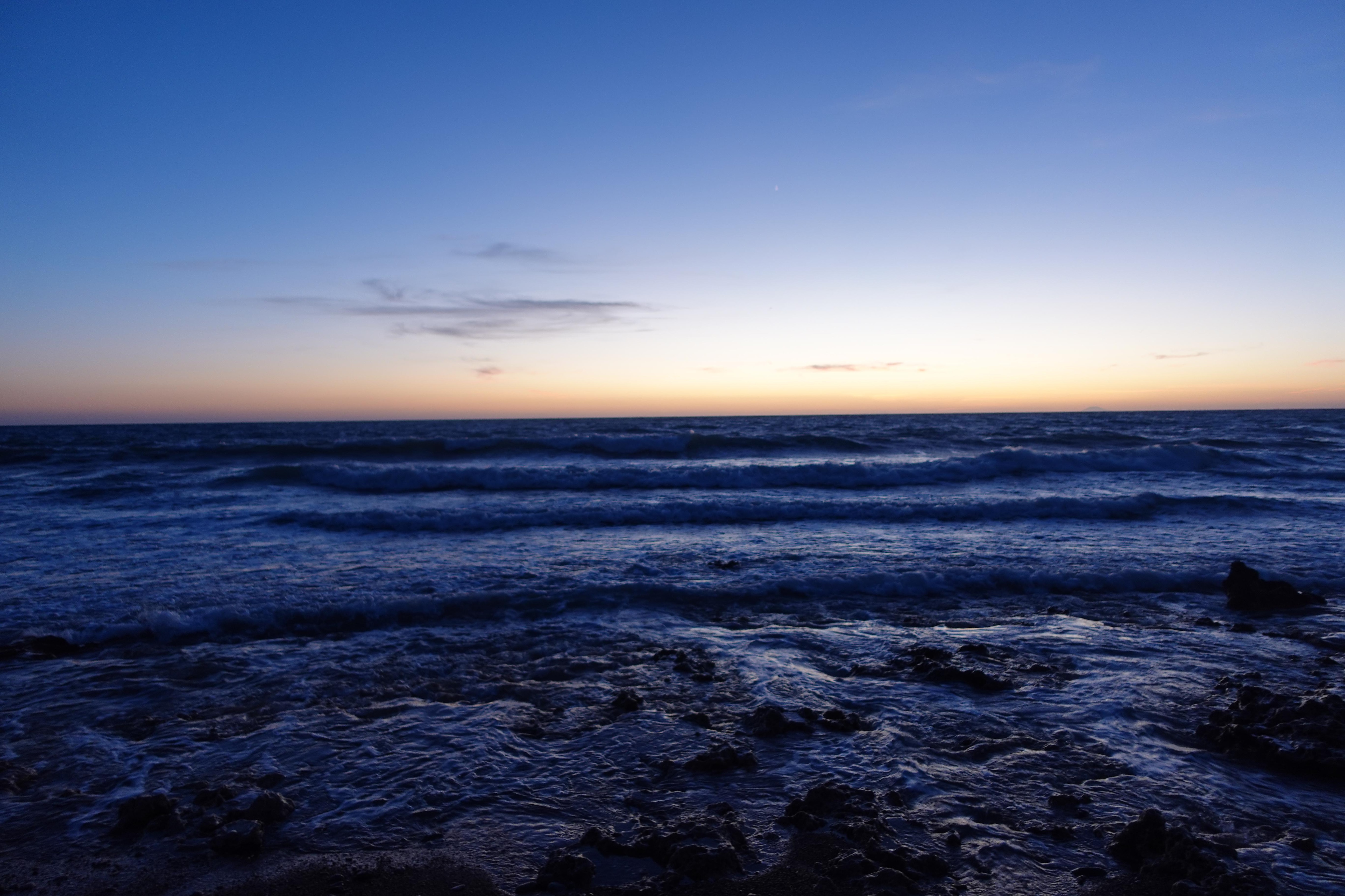 Sunset from Kalo Nero Beach (across the street from the resort)