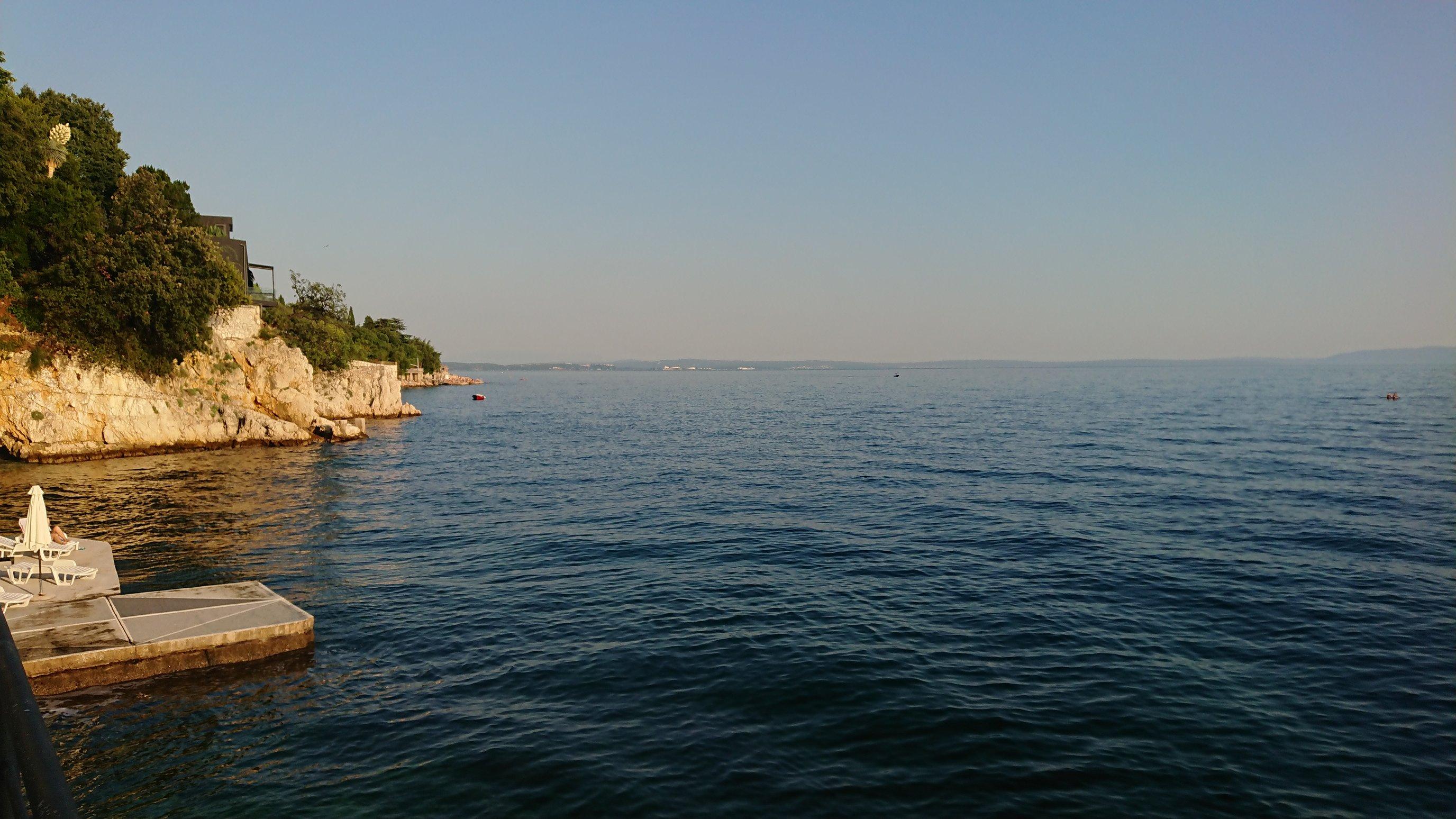 View from upper part of the private beach 