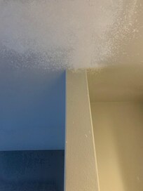 Ceiling with plaster