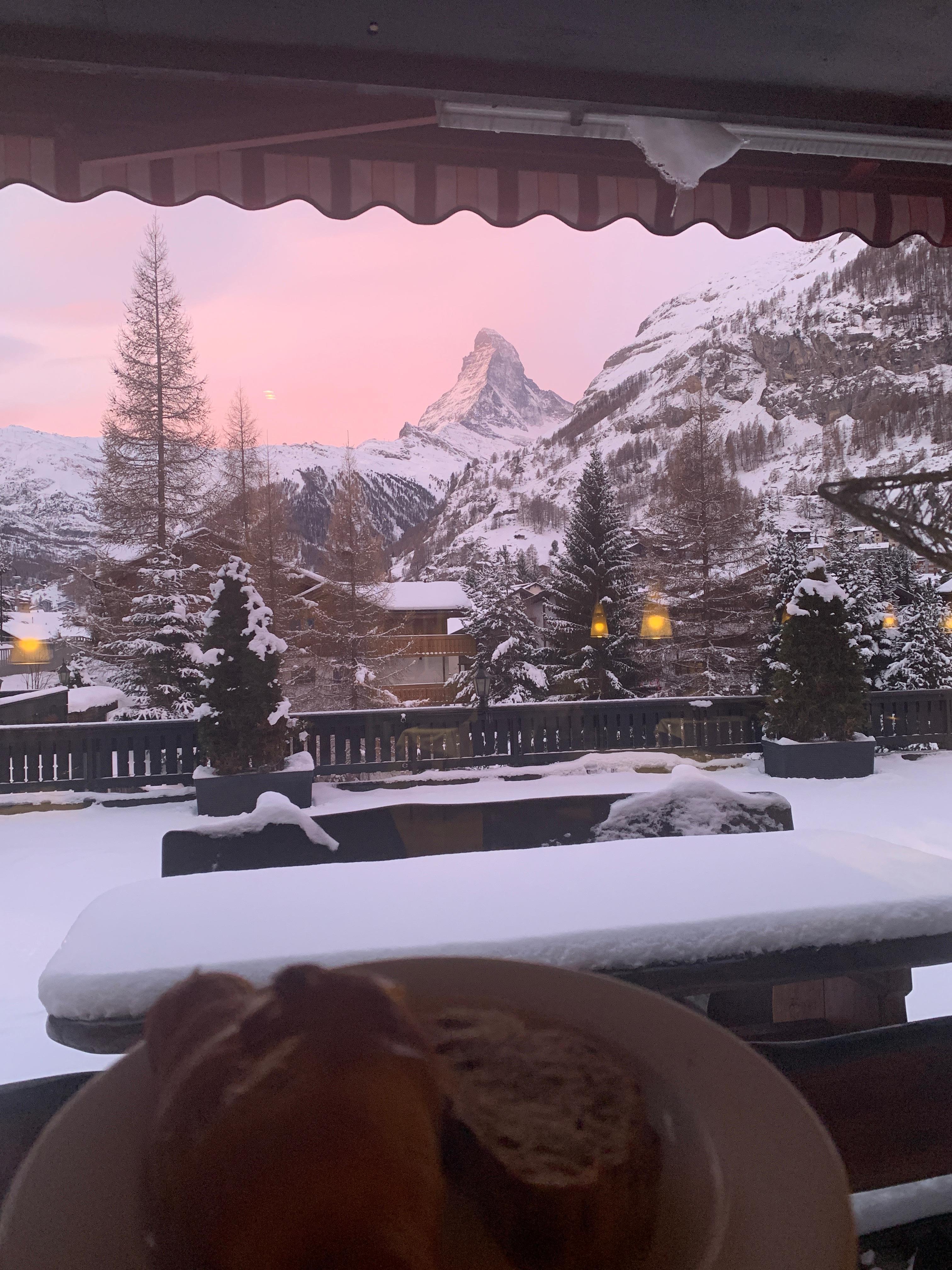 View from restaurant (breakfast)