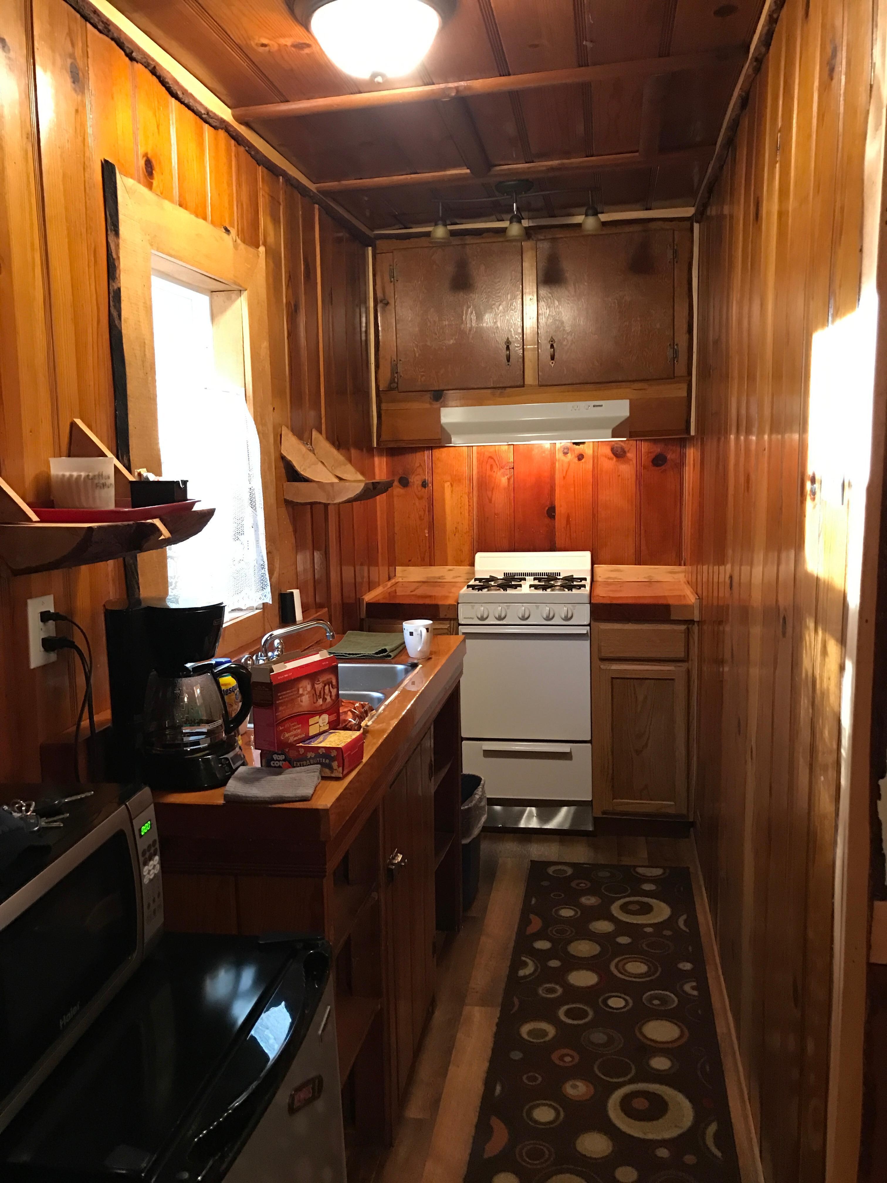 Nice roomy living room with separate bedroom.  Free wi-fi!