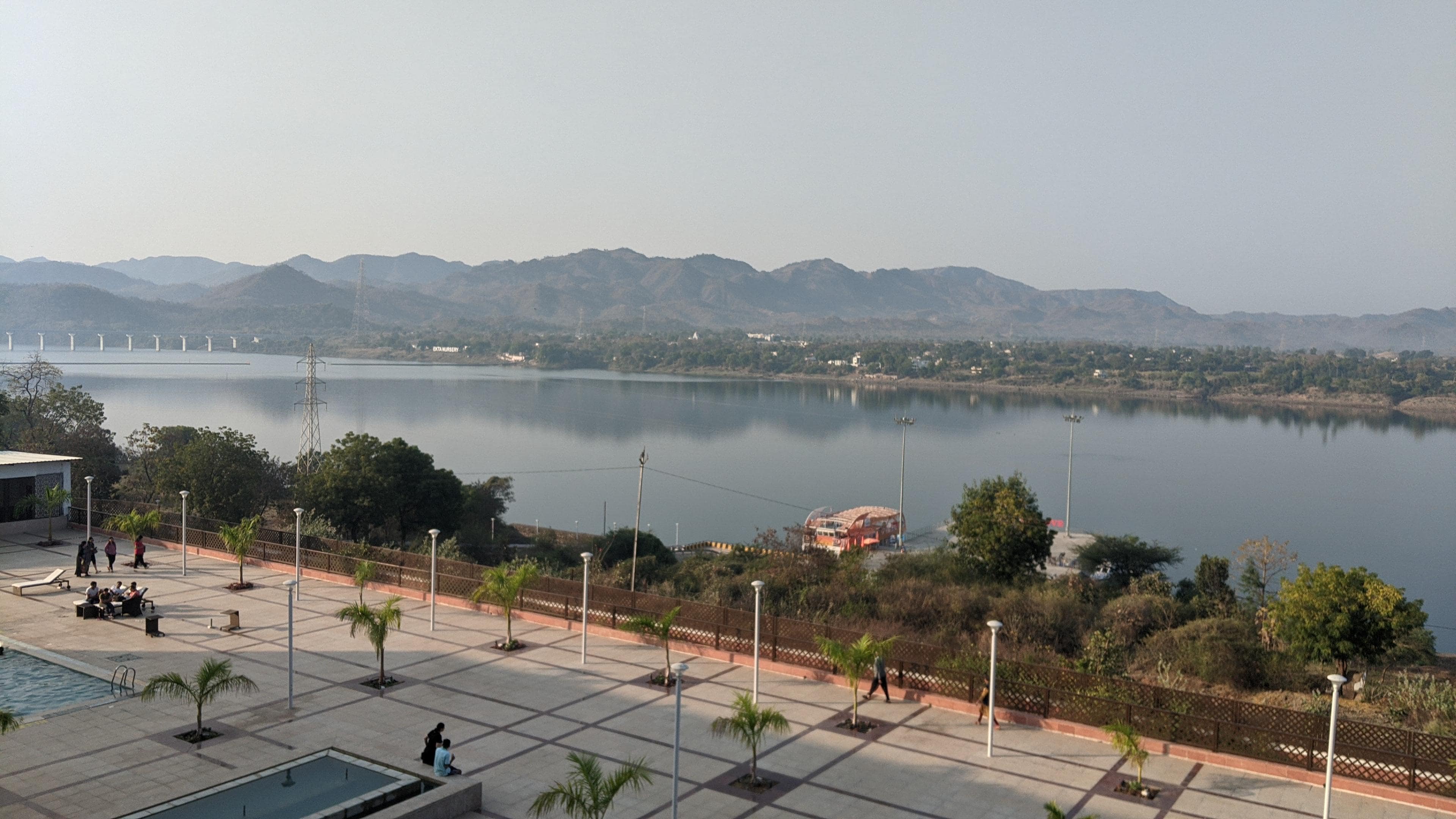 View from the room balcony.