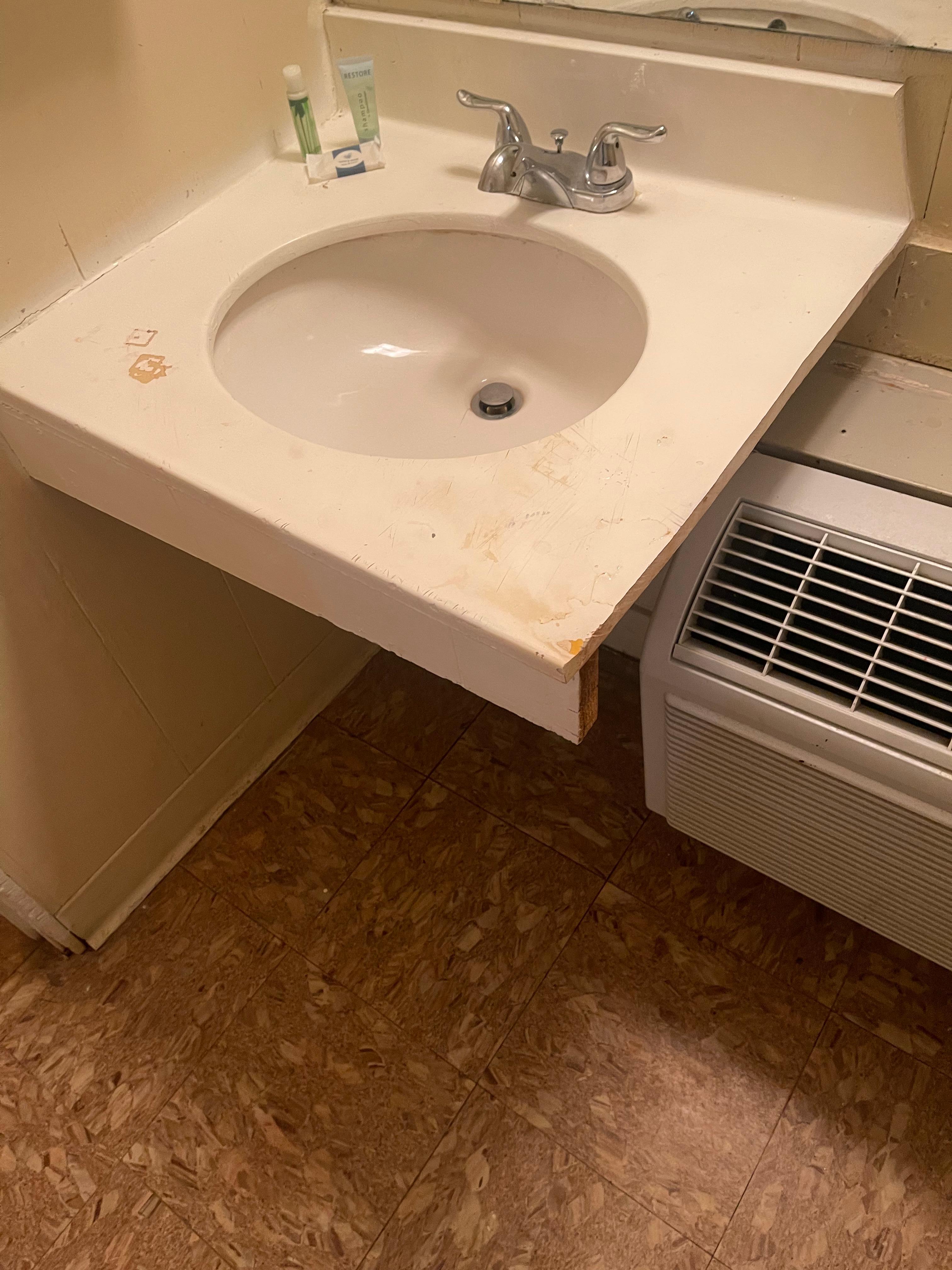 Disgusting countertop and sink