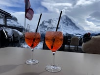 Blick von der Terrasse des Restaurant