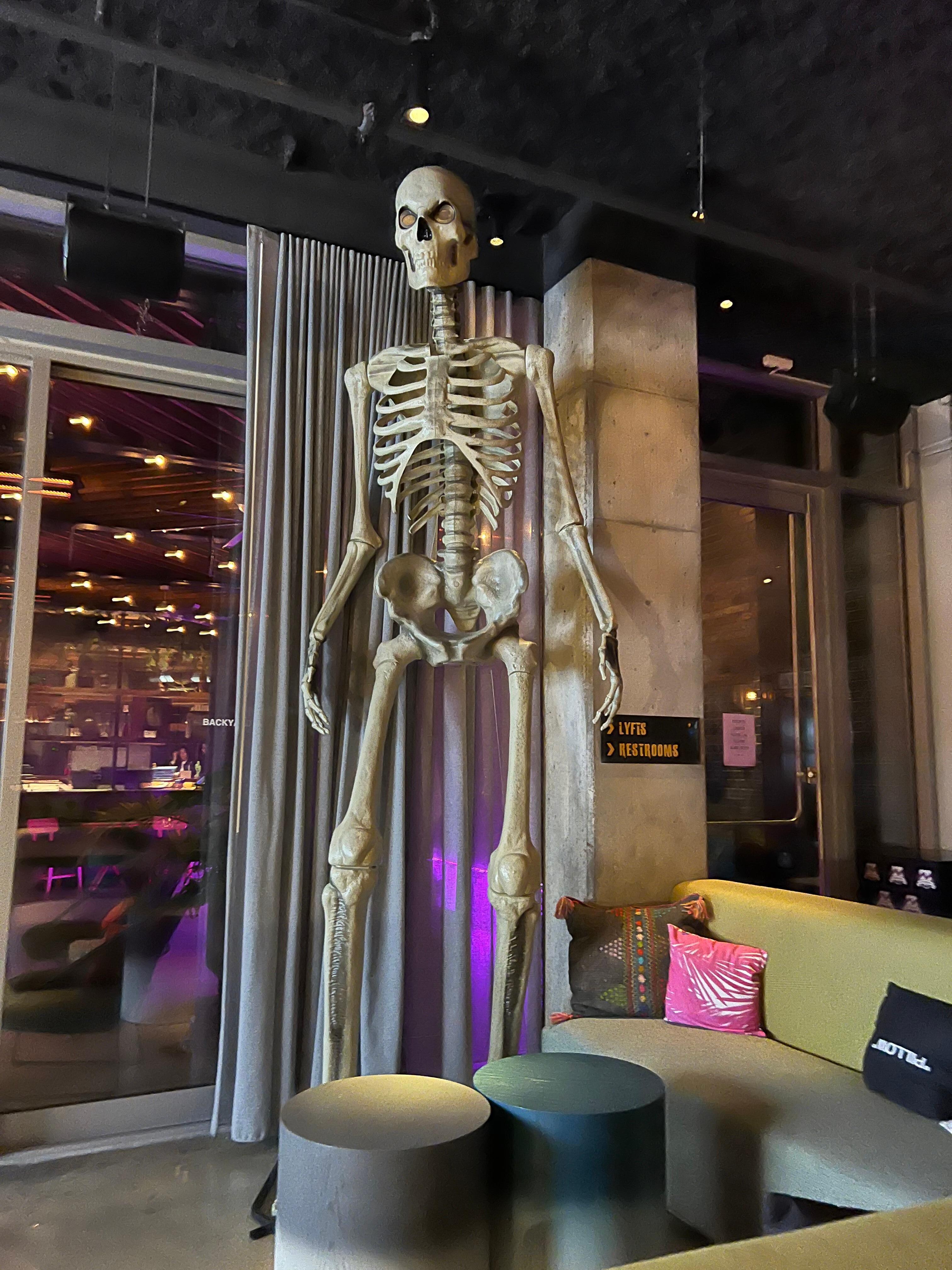 Fun decor in the lobby 