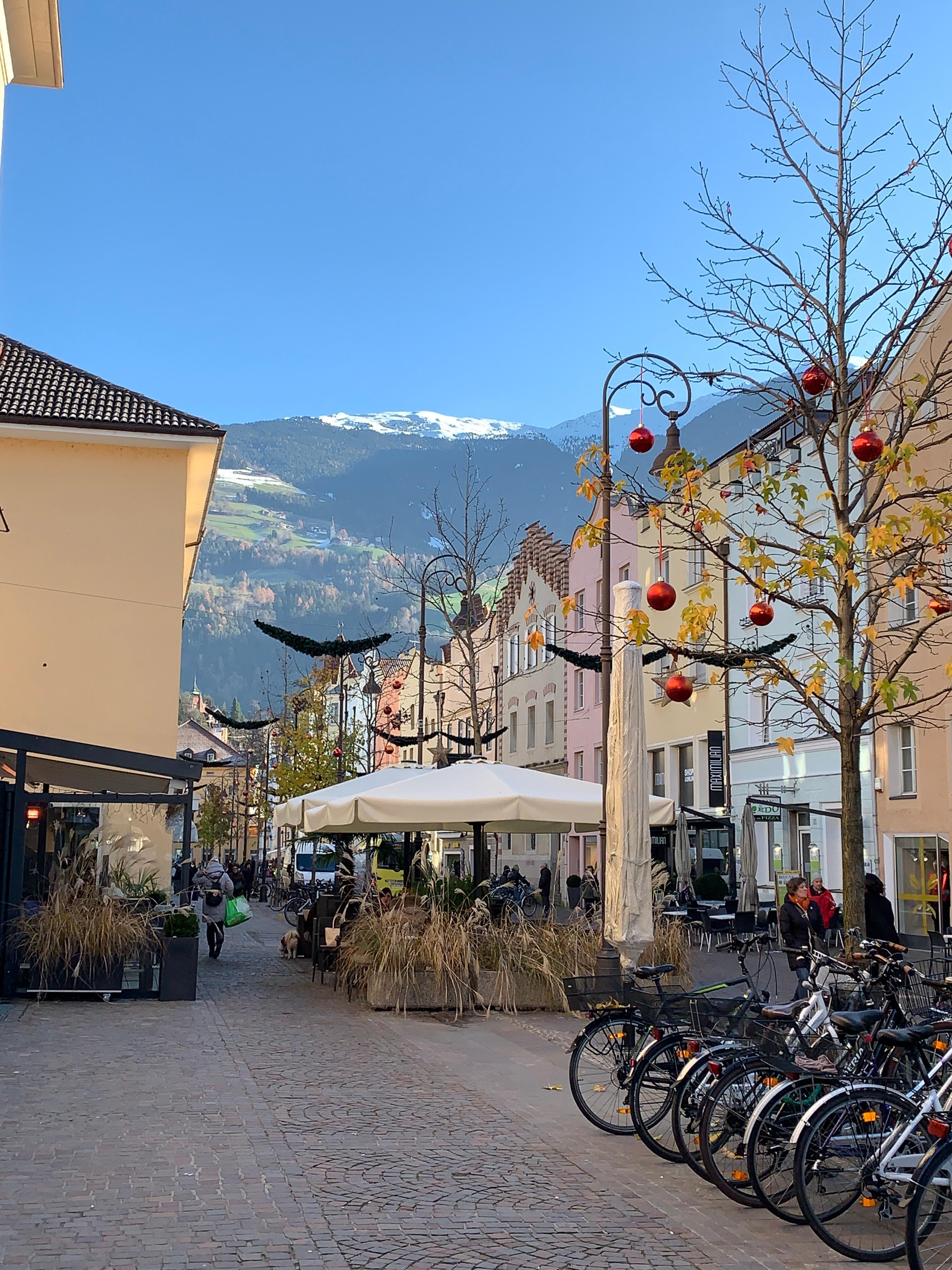 This charming street is steps from the hotel.