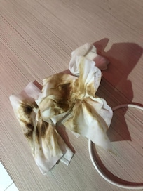 Wipes after cleaning surfaces.