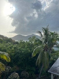 View from executive suite balcony