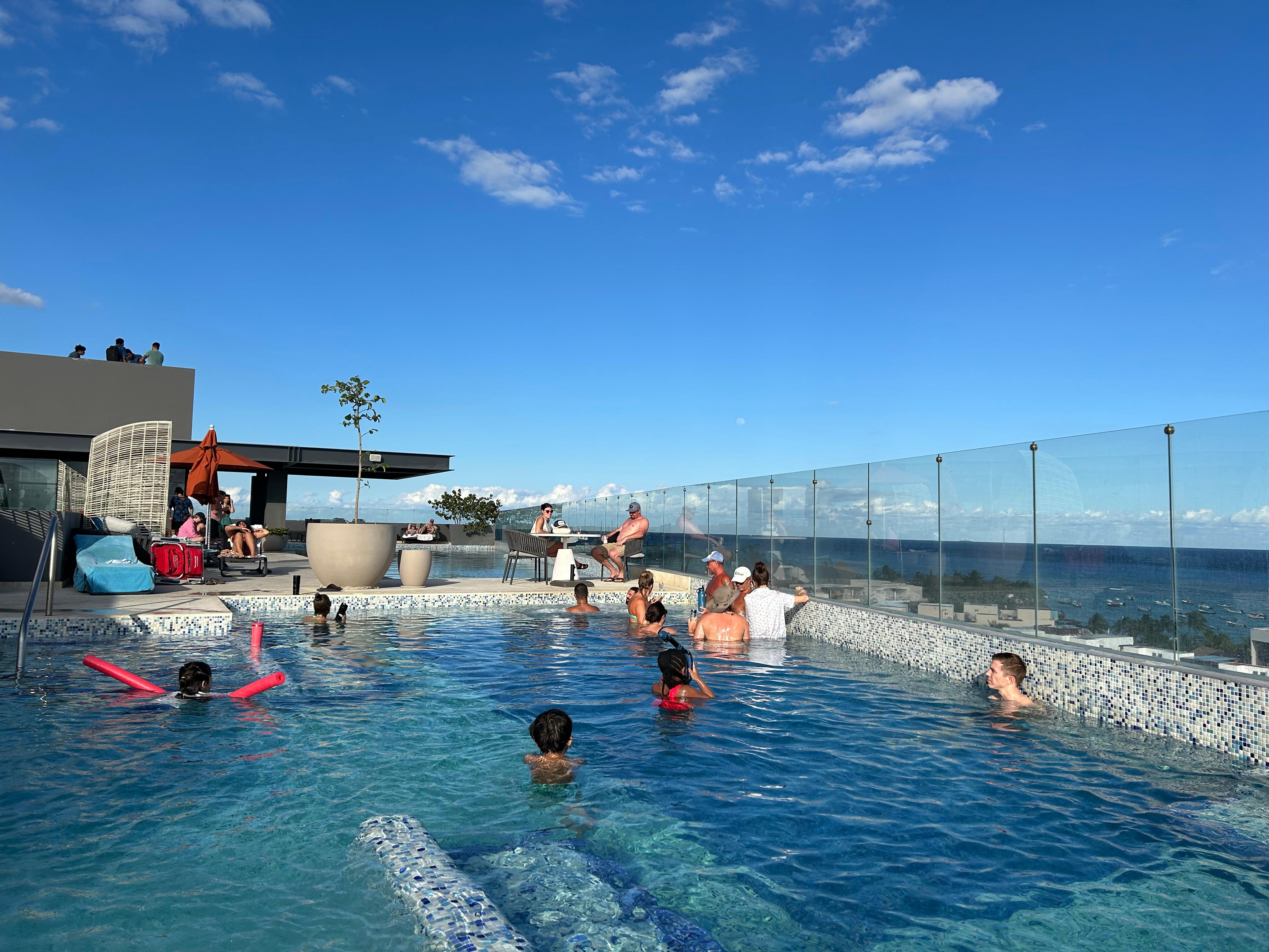 Heated pool was great when the temperature drops in the evening 