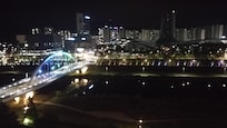 Night view from hotel room