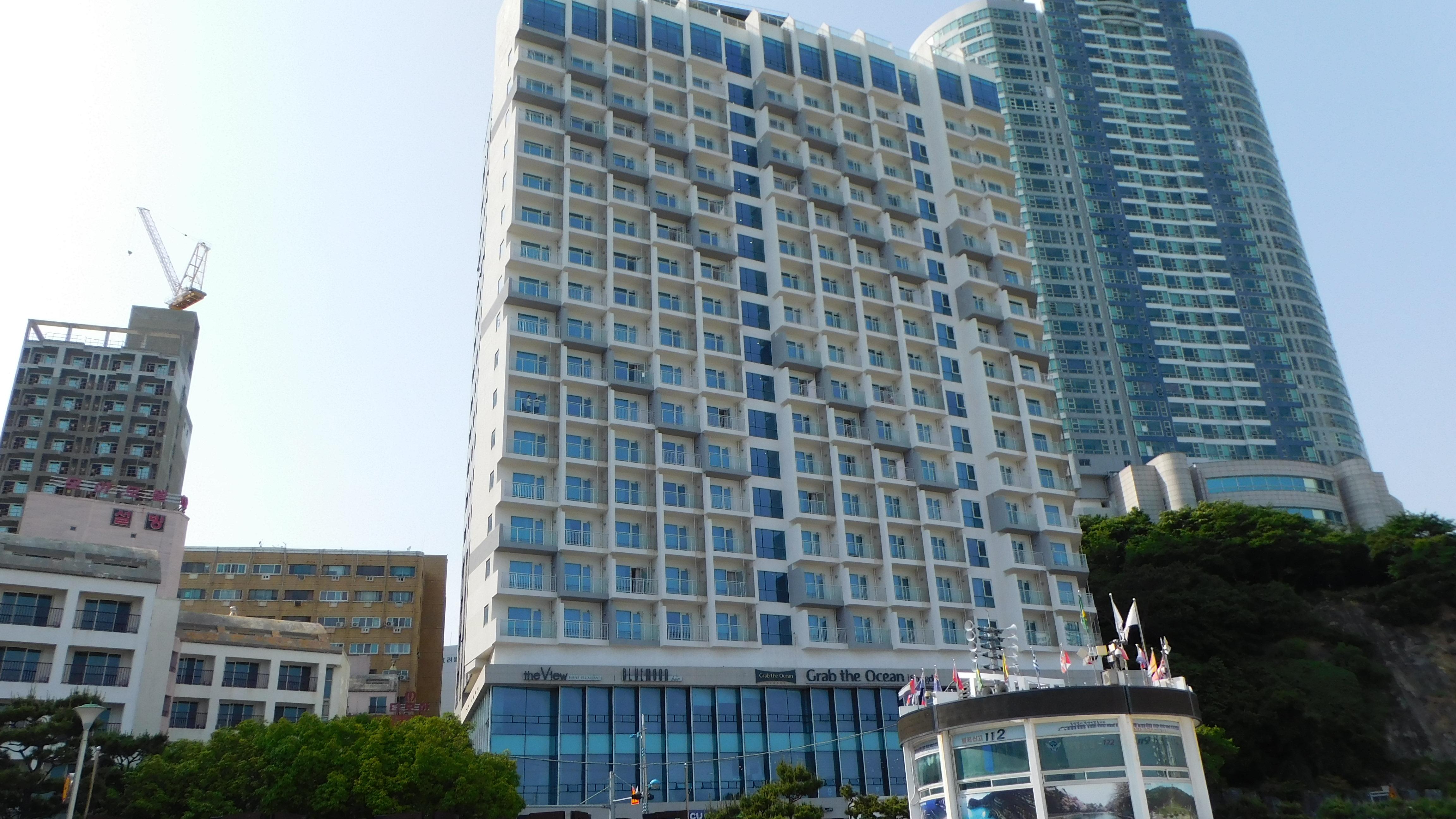 Hotel view from the beach.