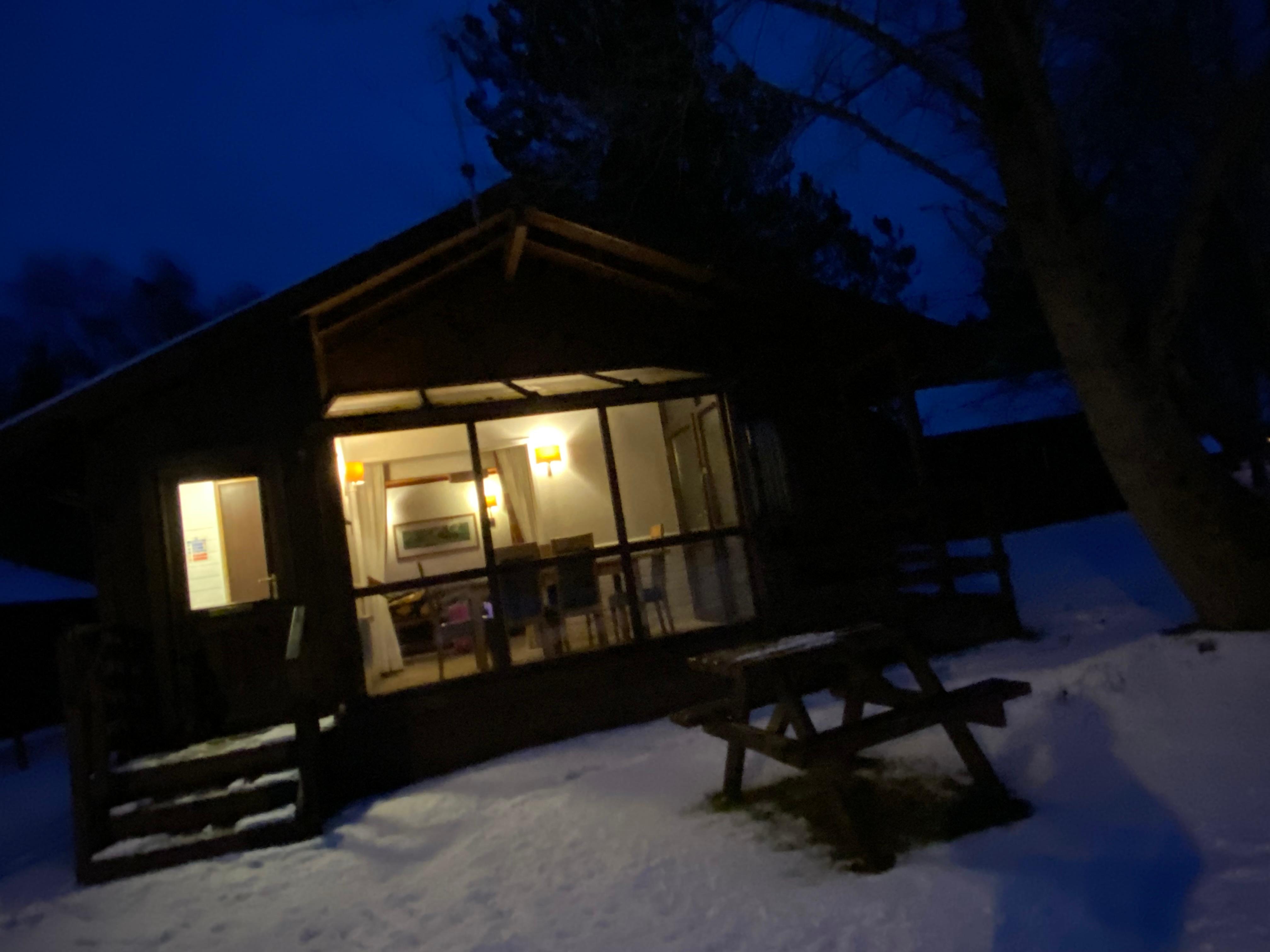 Cosy winter lodge