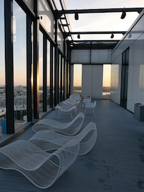 Roof terrace with a pool
