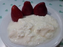 Homemade yogurt every day in my fridge.