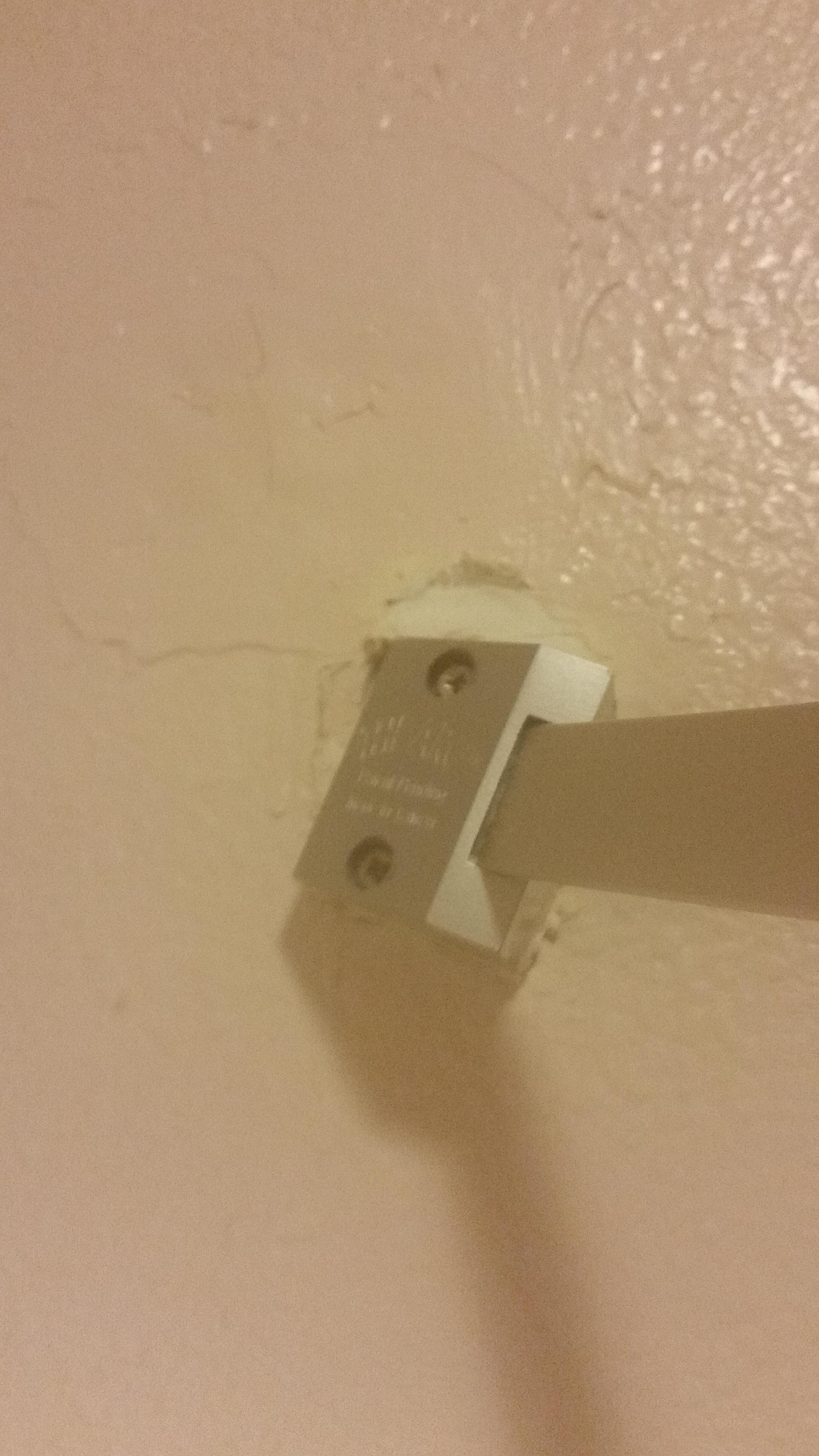 shower curtain loose