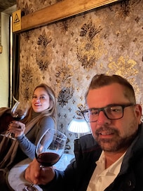 Degustação de vinho.