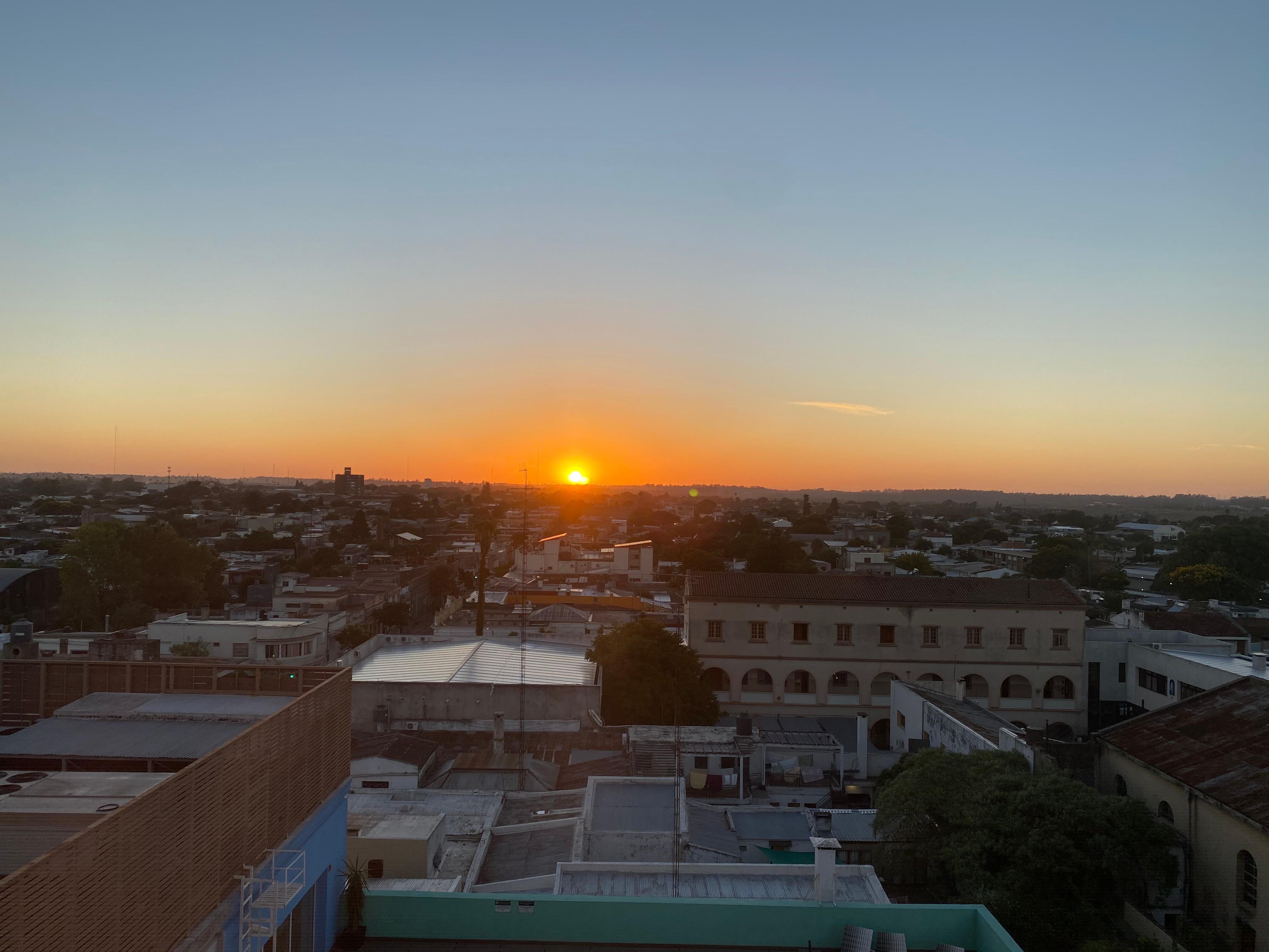 Amanecer desde la habitación