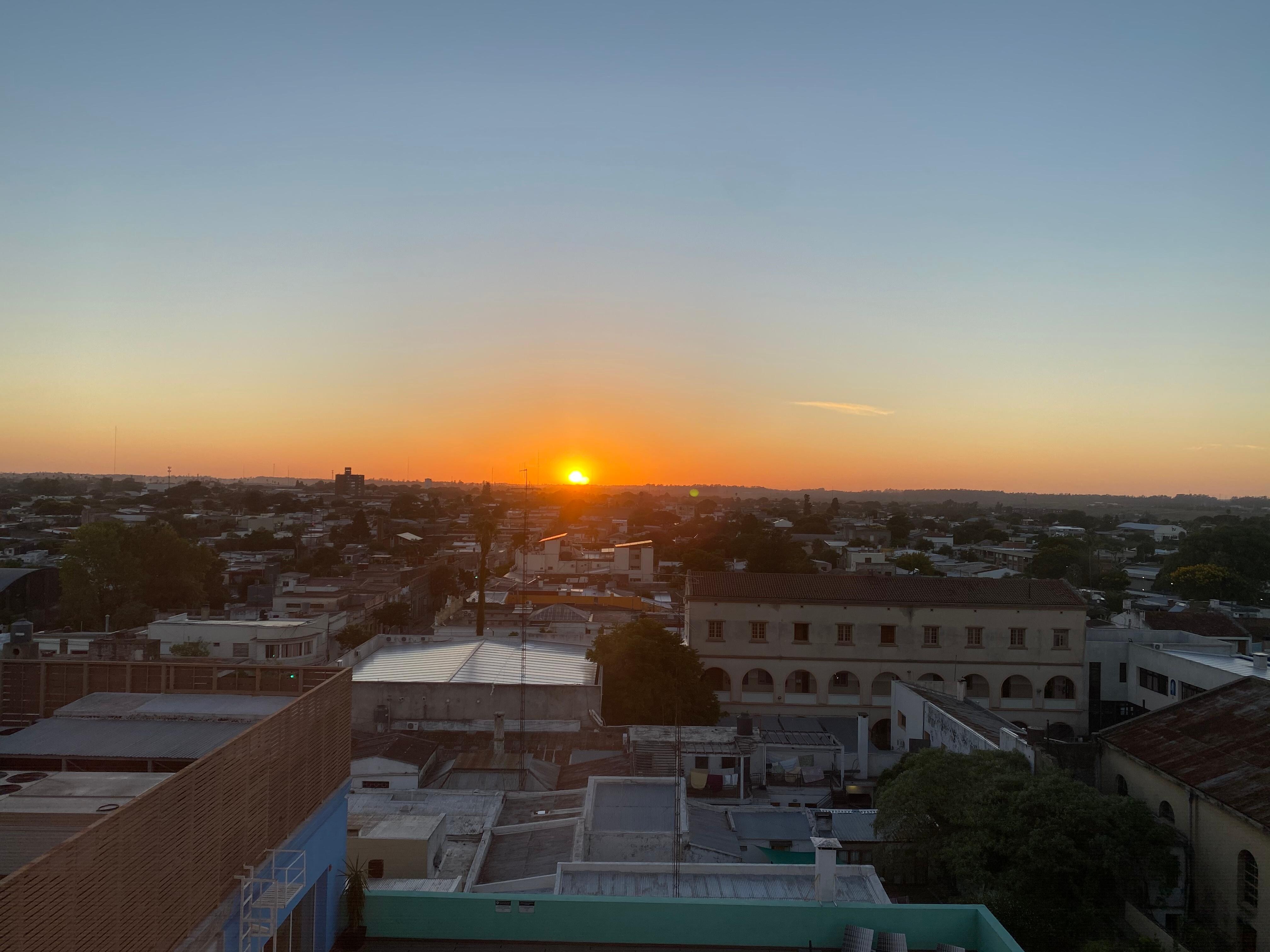 Amanecer desde la habitación 