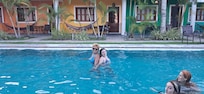 Piscina sempre limpa e com ótimo horário de uso