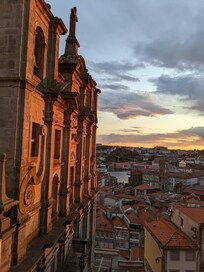 Sunset view from studio window