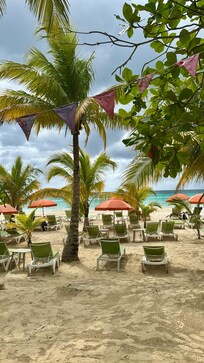 Estrutura de praia do hotel