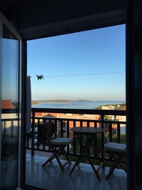 Balcony view from the blue room.