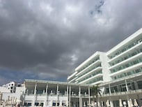 The clouds soon blew away