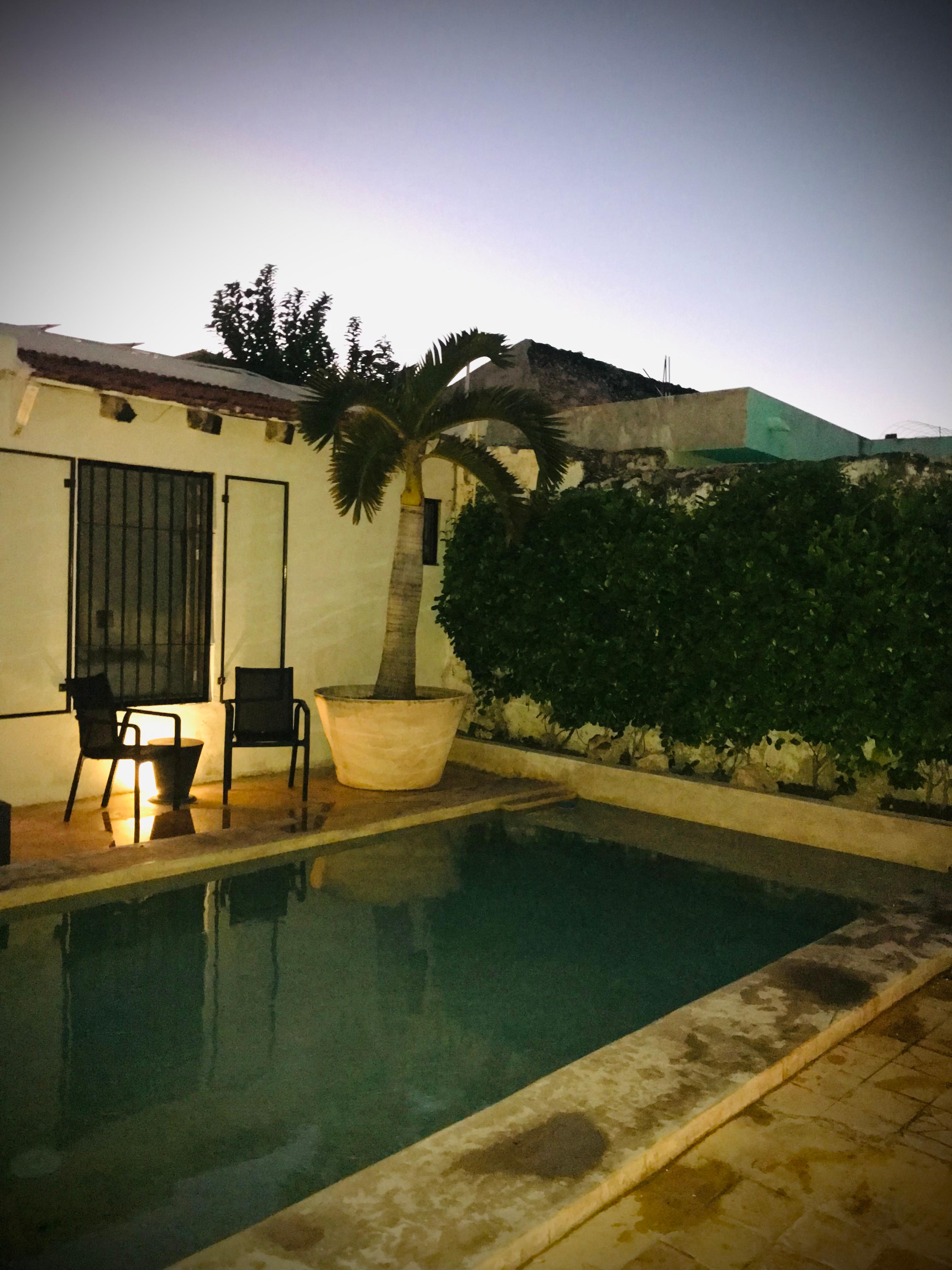 Sunset of Casa Piedad Pool