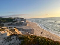 The beautiful beach close to Royal Óbidos