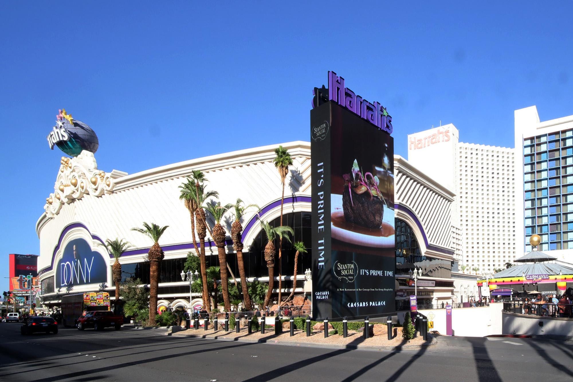 Harrah's from the Strip.