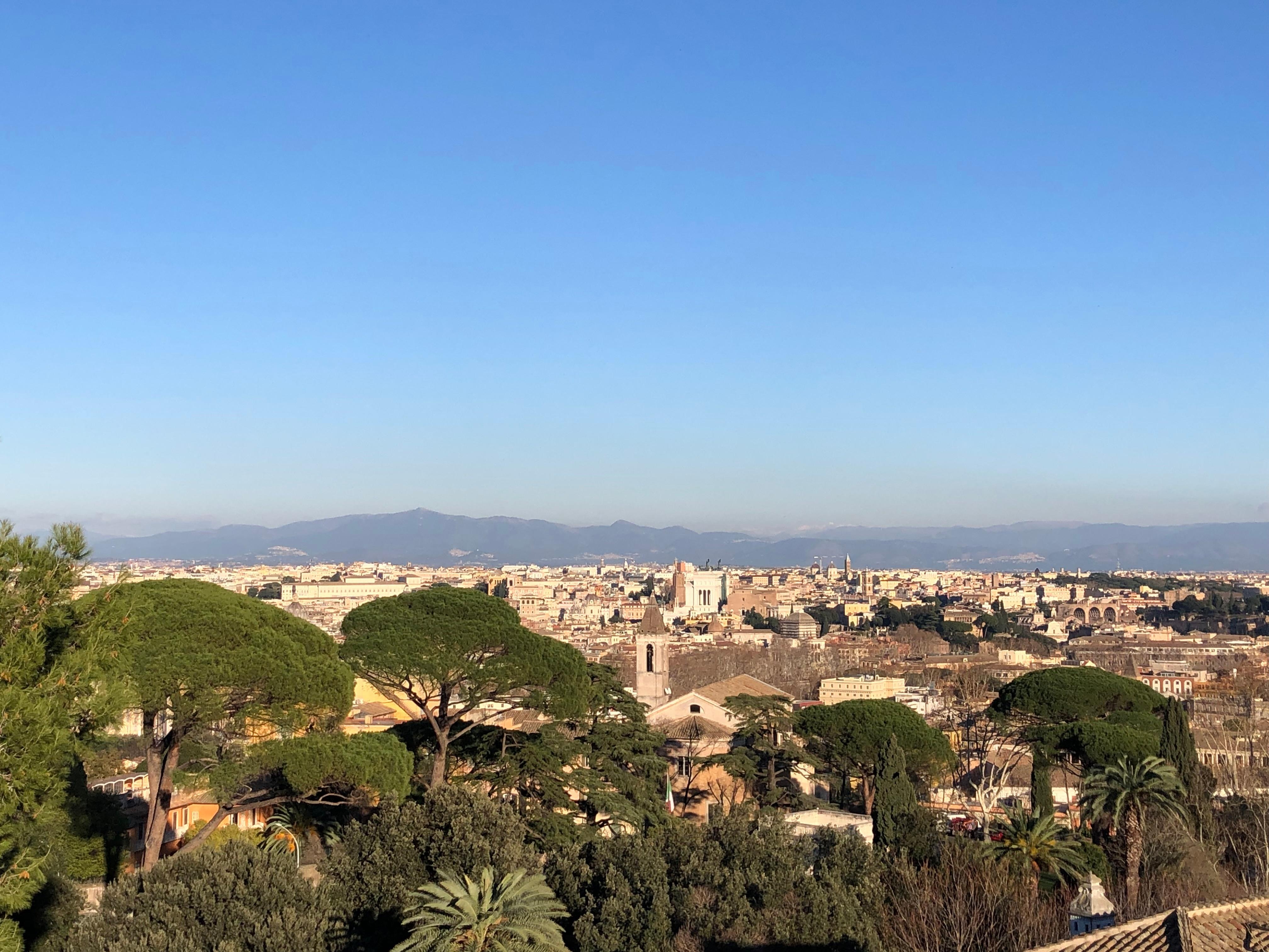 View of Rome from the roof