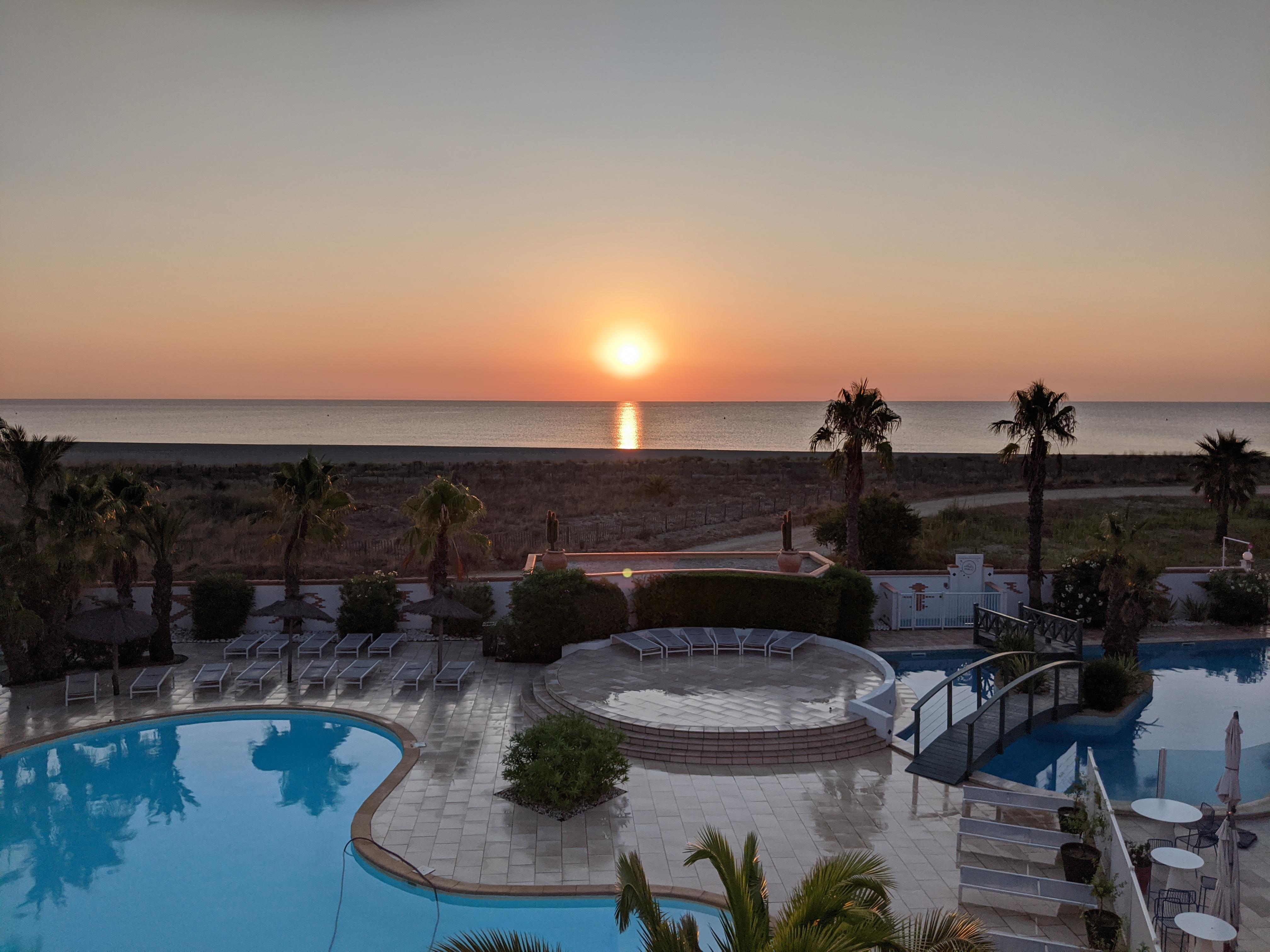 Sunrise from our balcony