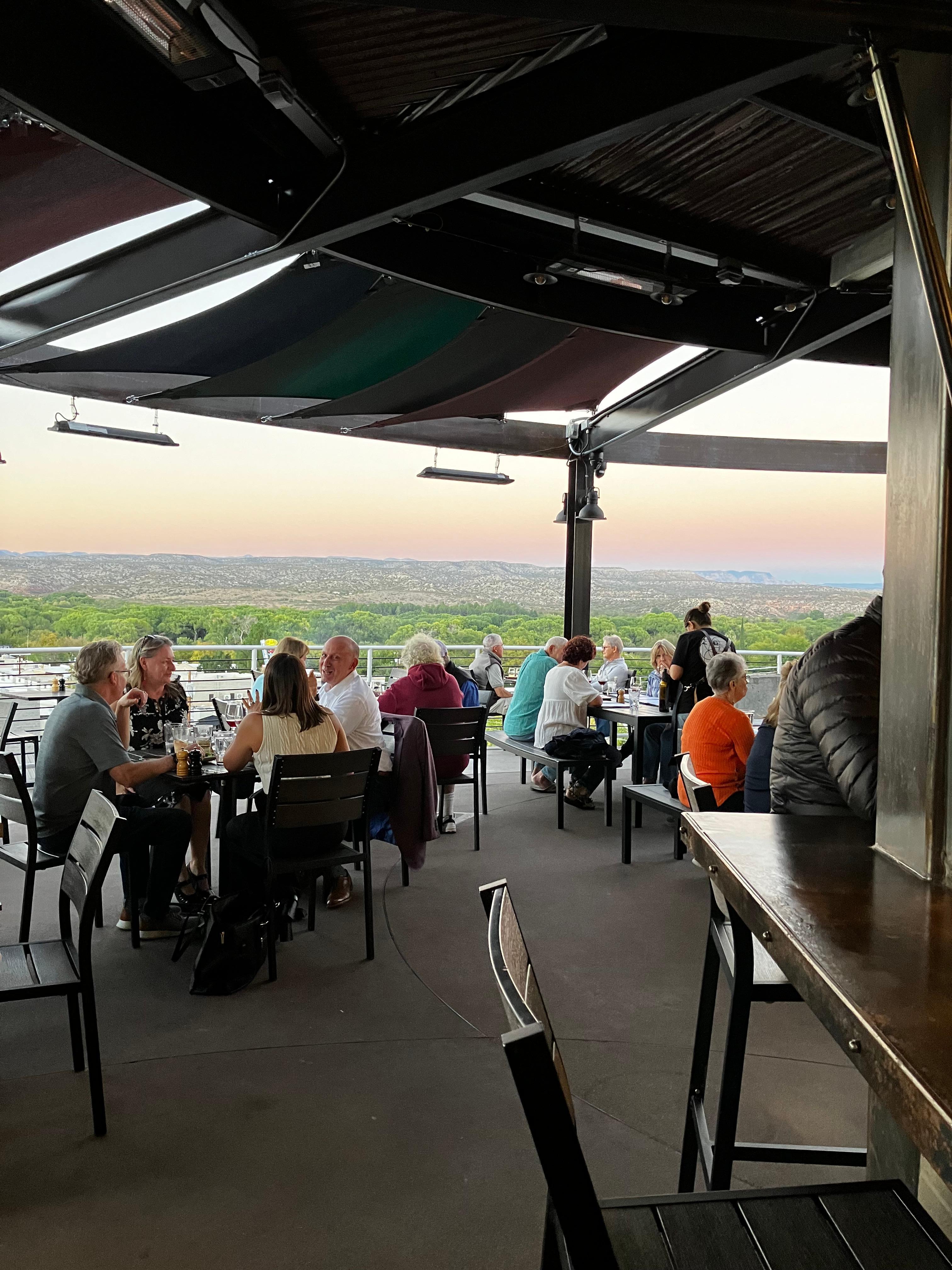 The view from the top at Merkin Vineyards Trattoria 