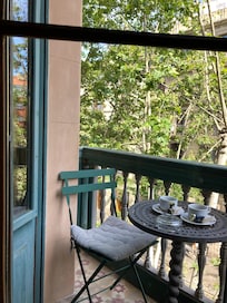 Pause sur le petit balcon