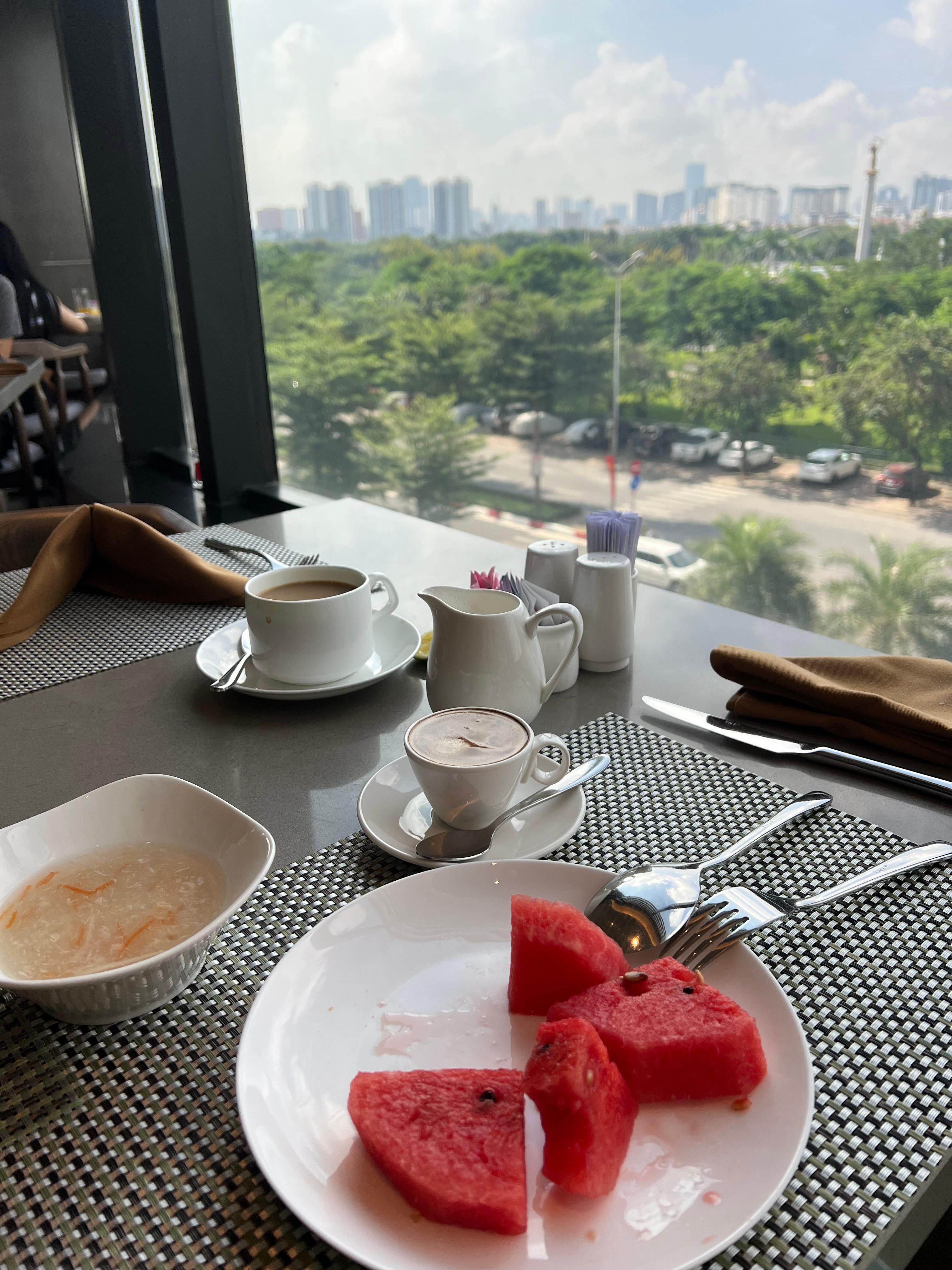 View at breakfast