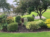 Side garden and patio