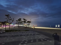Walking around nearby the hotel at night