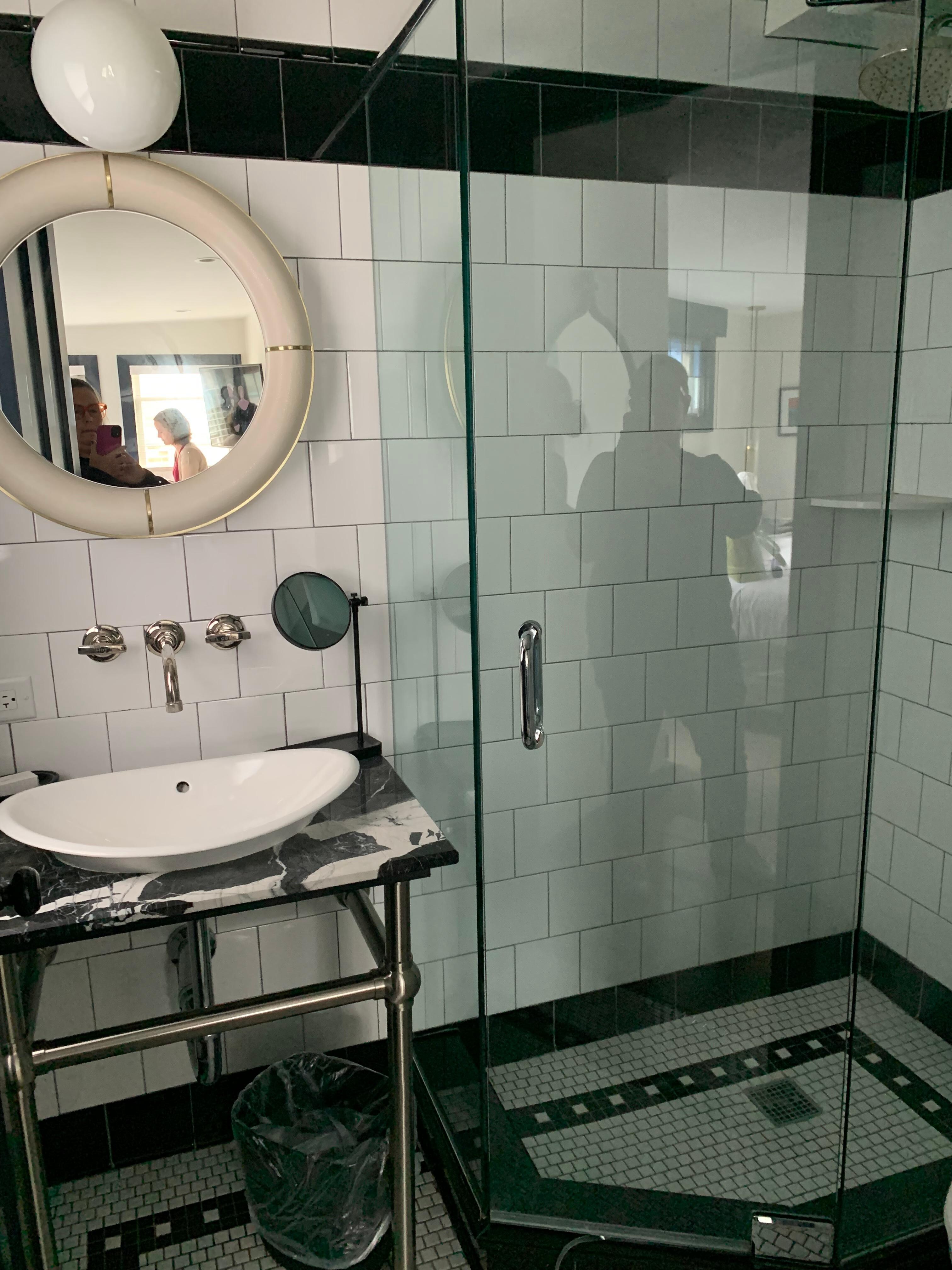 Updated bathroom was nice, but I think the space could have been set up a little better. 