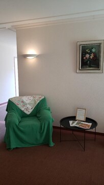 Every floor had old ripped up furniture from the 90s w/ equally as old cotton blankets covering it and empty pillowcases used as decor?? I mean seriously! Who made this decision? Just b/c older people come here, does not make this acceptable.