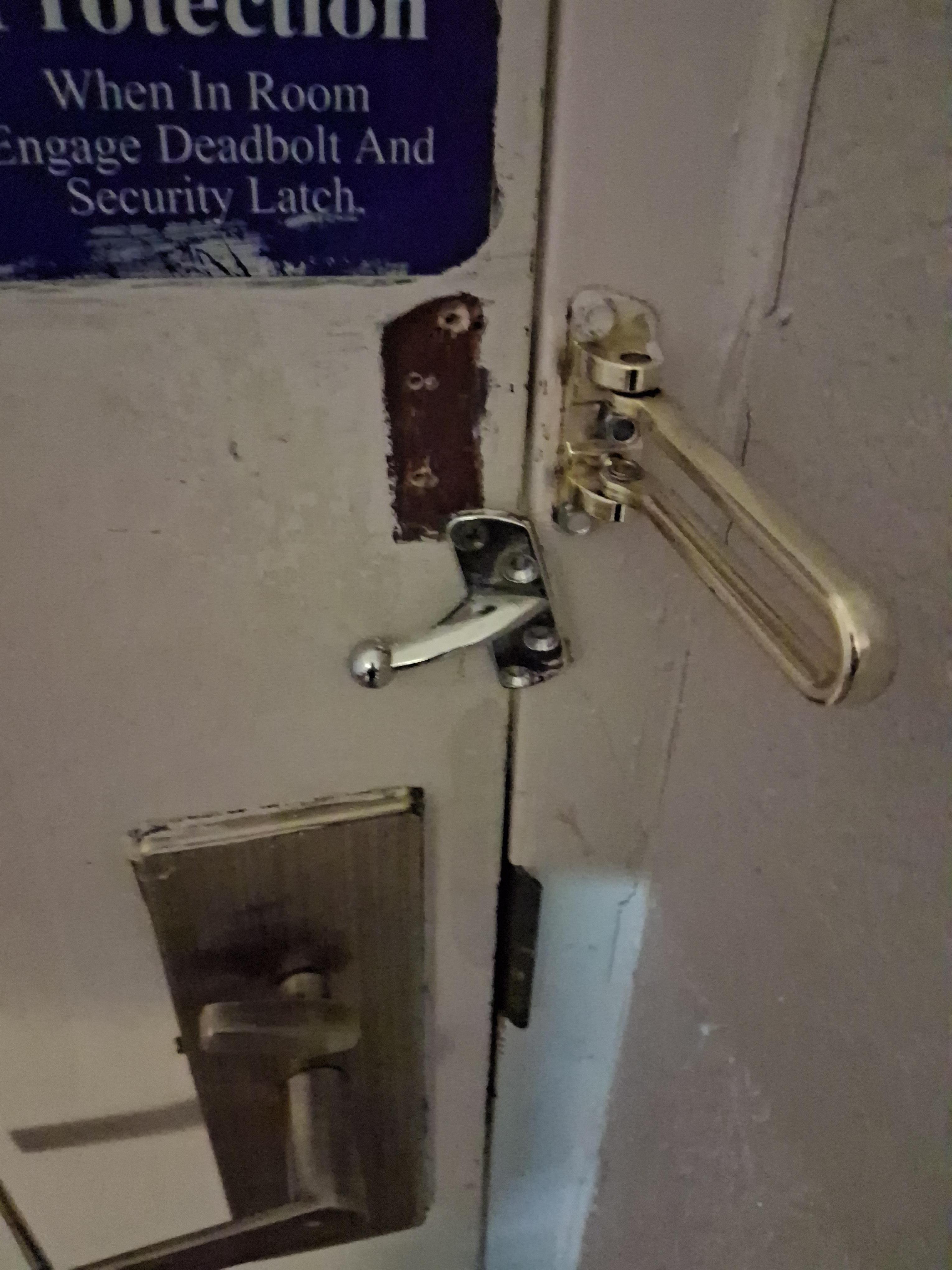 Broken security lock