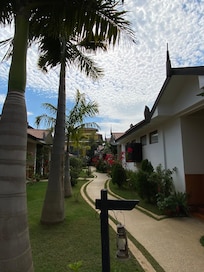 Pathway to the rooms