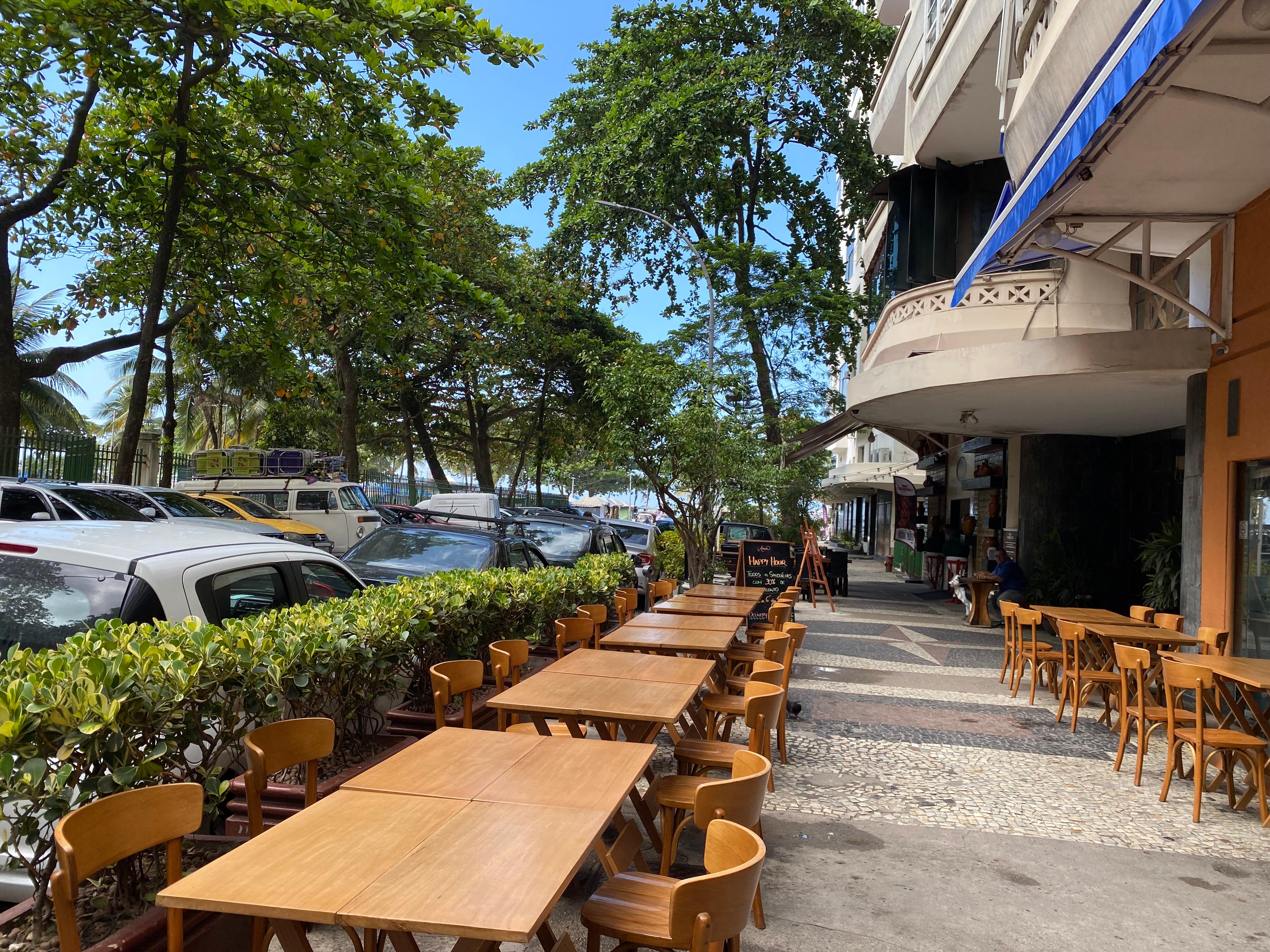 Lots of sidewalk cafes