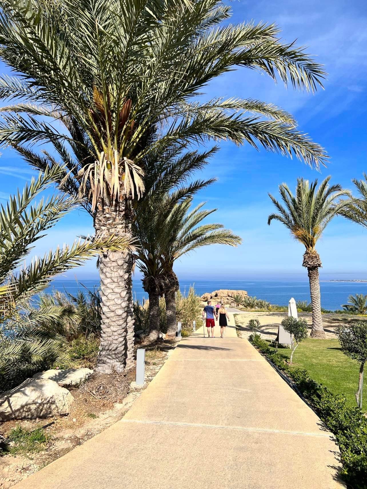 Beach path in front of the hotel