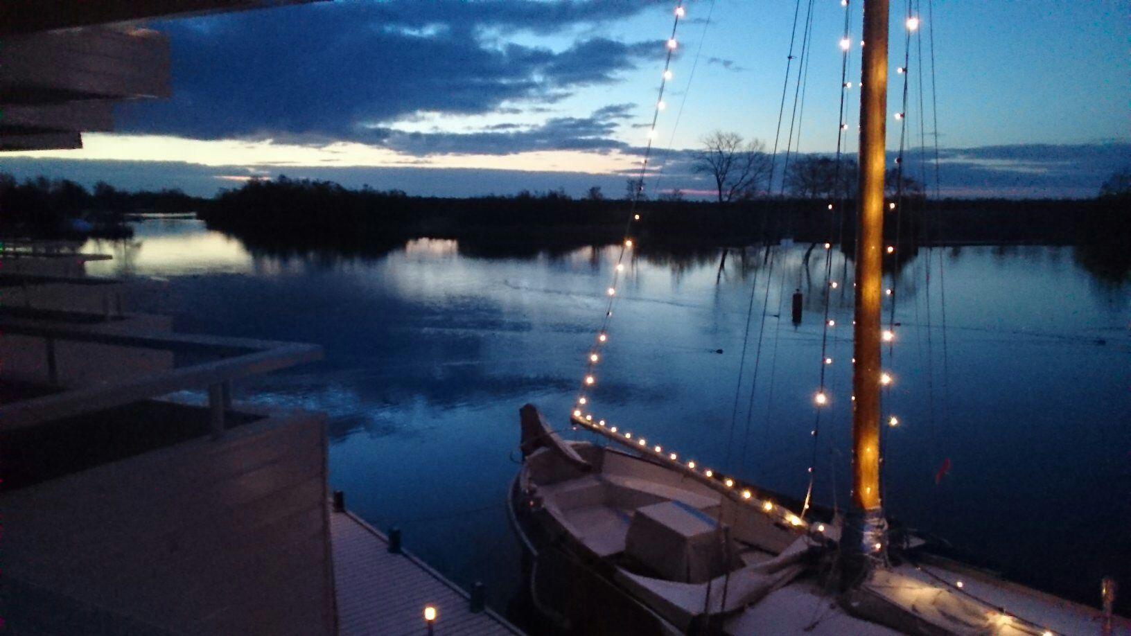 Early morning bedroom  balcony view