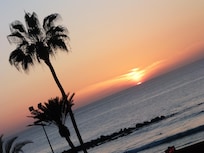 Coucher de soleil vue de notre balcon