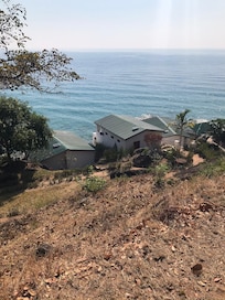 Lodges overlooking the lake