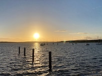 View from shore near property.