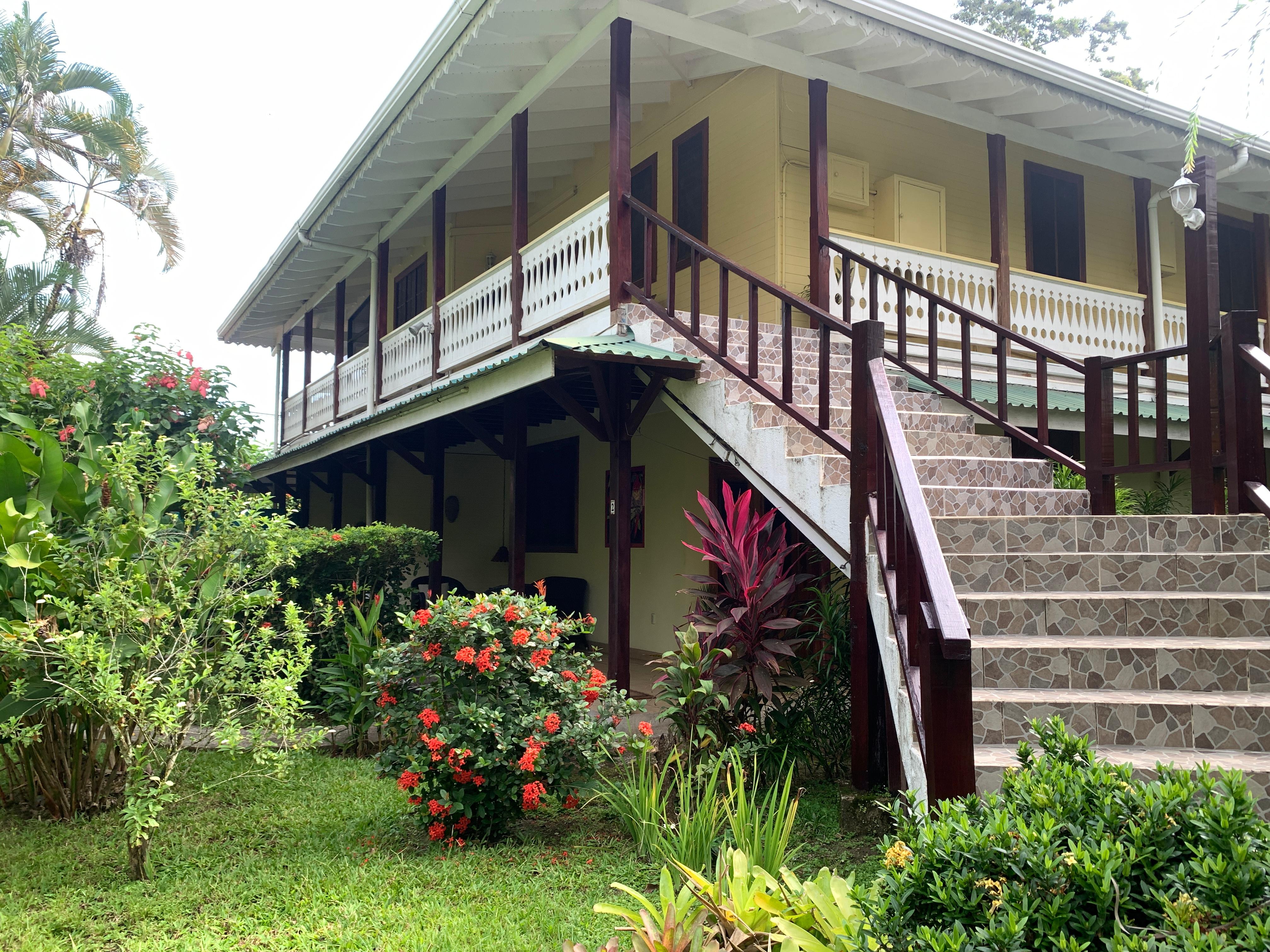 Stairs up to room #4