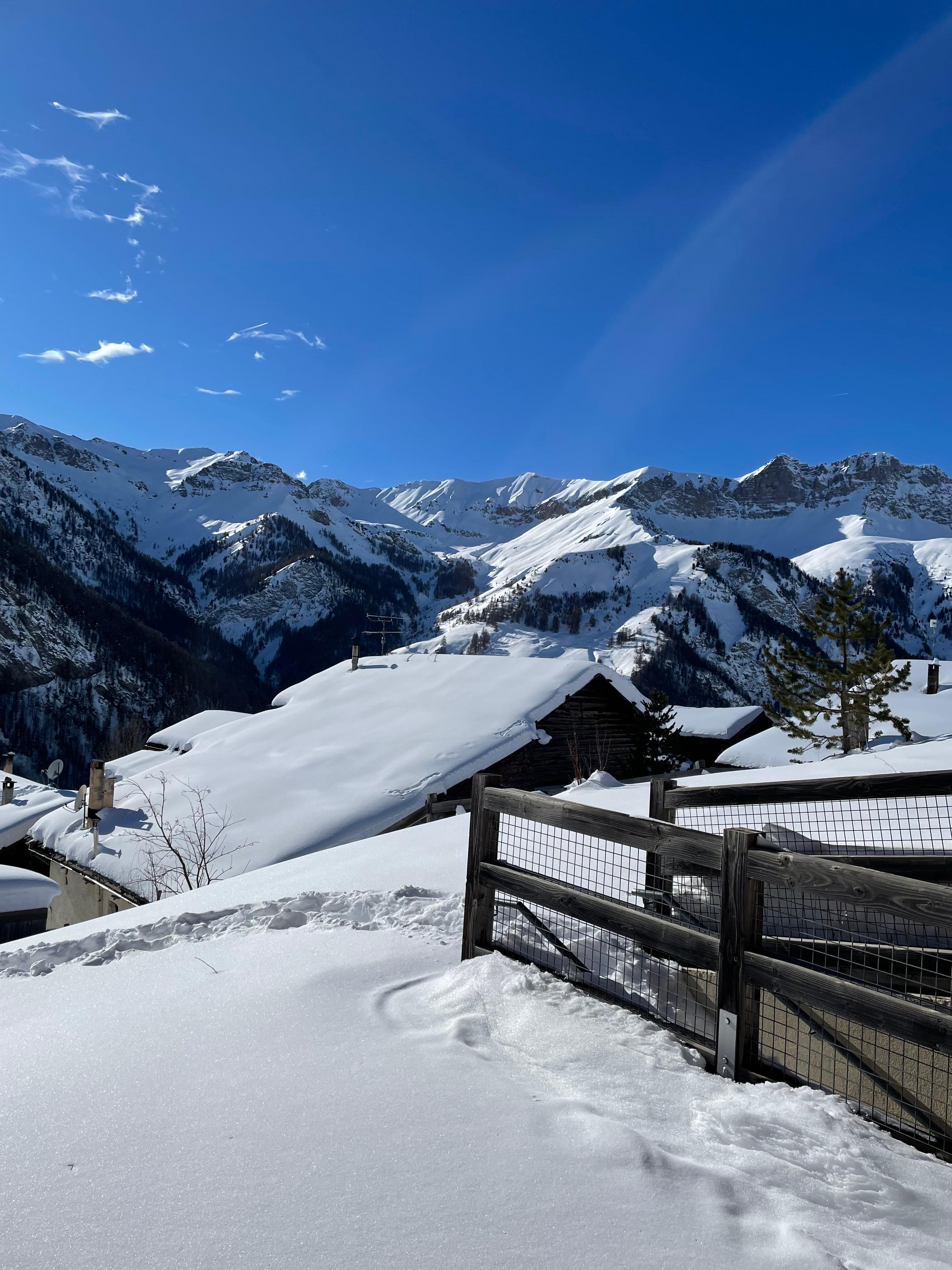 Vue de la terrasse de la chambre 