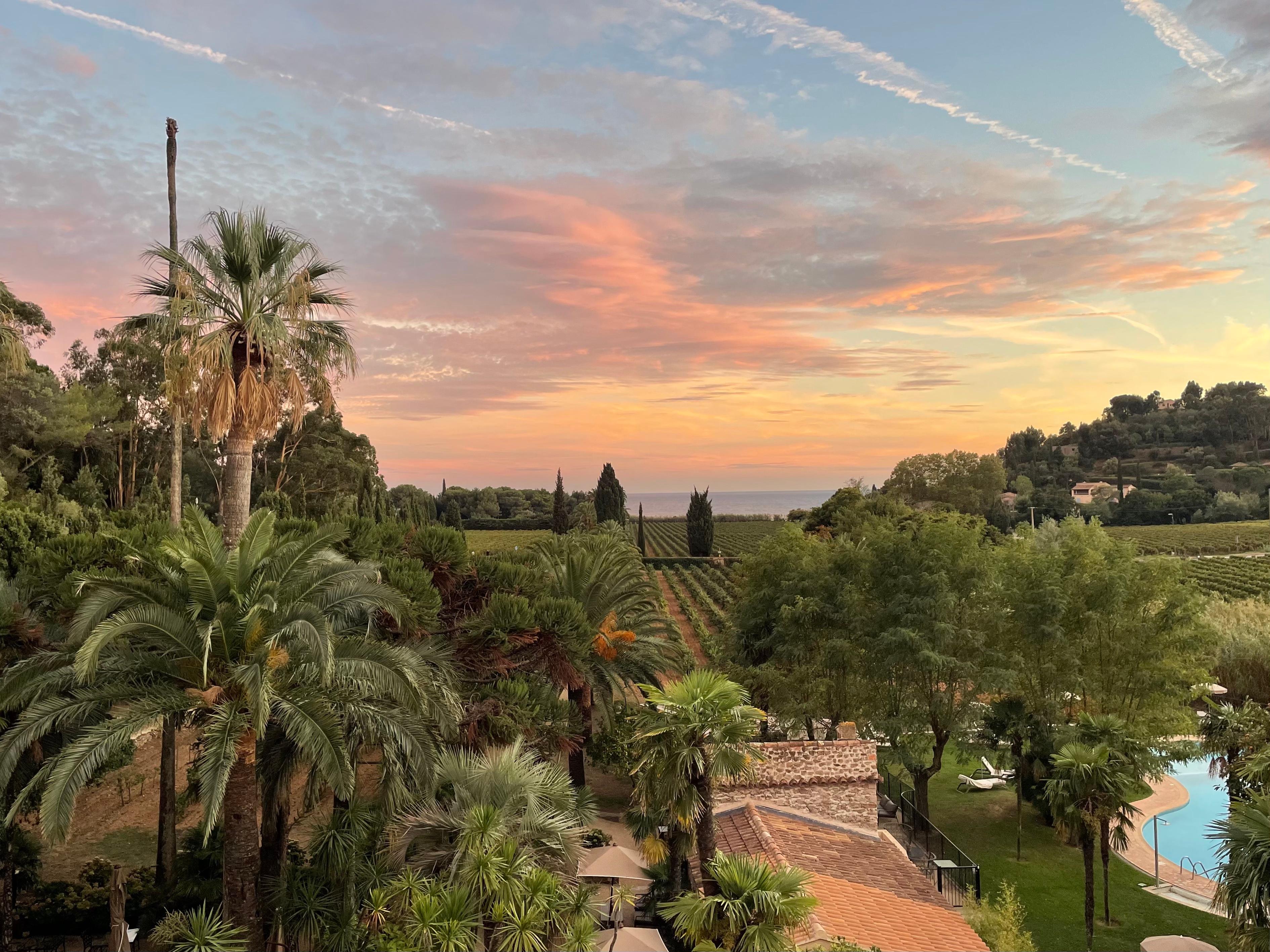 View from my room at sunset